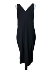 Lulu's Sz XL Black Dress Sexy Midi Bodycon Sleeveless Classic Classy Old Money