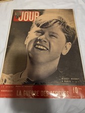 NUIT ET JOUR April 5 1945 Mickey Rooney Paris WWII French Magazine