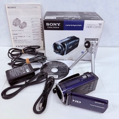 SONY HANDYCAM HDR-CX170 (良品） Sony Handycam HDR-CX170 Blue 32GB | Zeiss Lens | w/ Mini Tripod