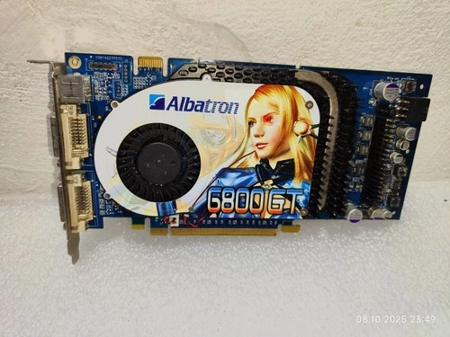 Albatron GeForce 6800GT PCI-e 256mb rare tested Sammlerauflösung 