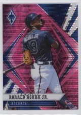2021 Panini Chronicles Phoenix Pink Pulsar Ronald Acuna Jr #8 4o6