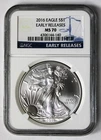 2016 Silver American Eagle NGC MS70 Early Releases !!