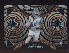 2023 Obsidian Tunnel Vision Orange Jahmyr Gibbs Lions RC Rookie 38/65
