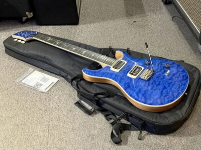 Paul Reed Smith(PRS) SE Custom 24-08 Quilt Package Faded Blue w/soft case USED - image 1 of 4