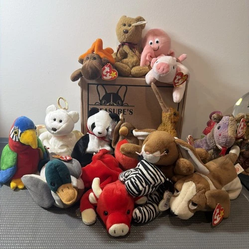 Lot Of 15 Vintage Beanies Baby’s From 1993(4)1995(3)1998(8)(LOT9H)