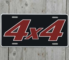 4 X 4 6 x 12 Novelty Aluminum License Plate Made In USA New!