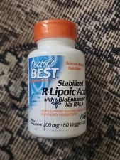 Doctor's Best Stabilized R-Lipoic Acid w/BioEnhanced Na-RALA 100 mg 60 Caps 2/26
