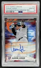 2017 Topps Chrome Aaron Judge Freshman Flash Auto RC Orange Refractor /25 PSA 10