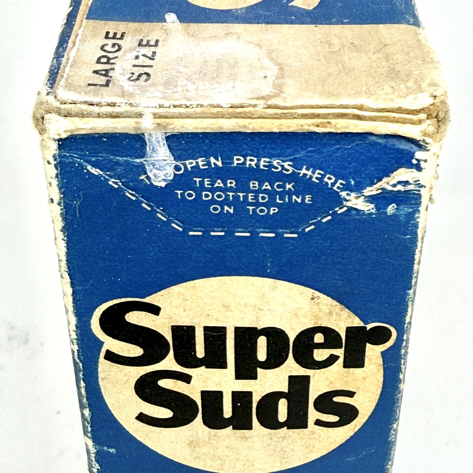 Vintage SUPER SUDS Box Soap -1 pound 7 ounces Colgate Palmolive Peet Unopened