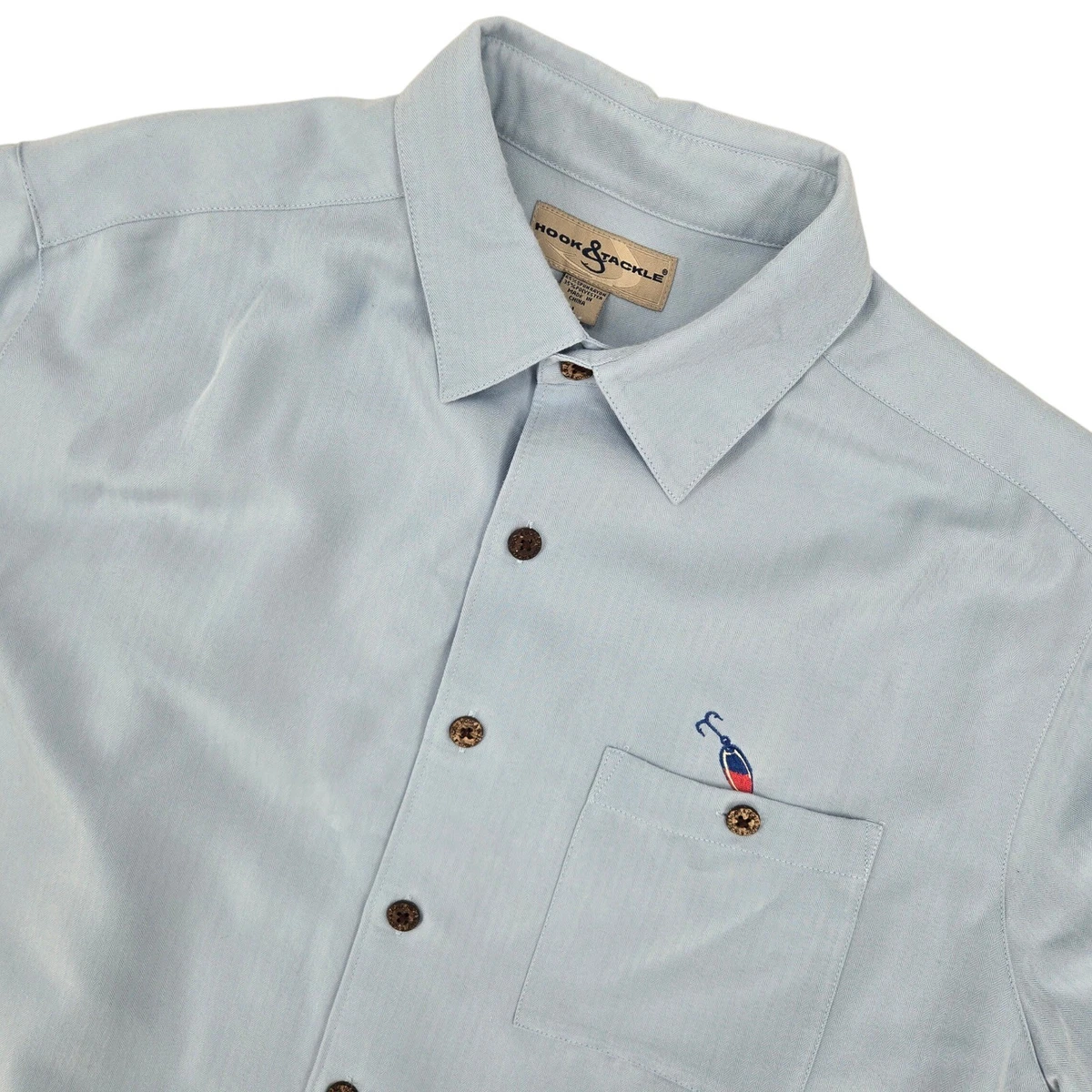 Chemise De Pêche Homme Hook & Tackle - Taille L, Beige, Manches Courtes, Ventilée