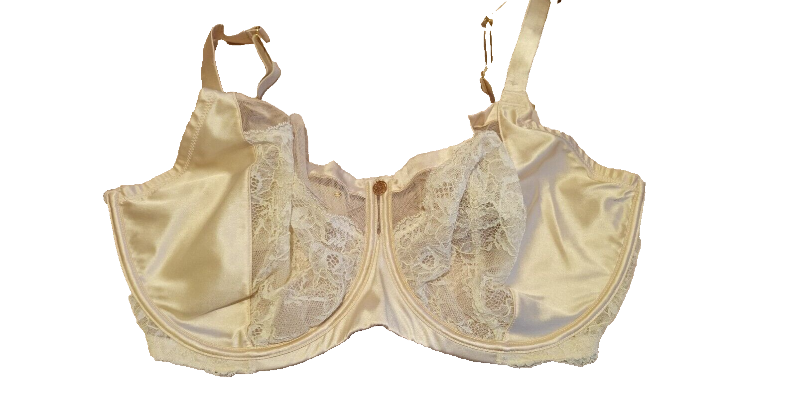 Marks & Spencer UK 40G Moonstone Underwired Silk Blend Satin & Lace Full Cup Bra