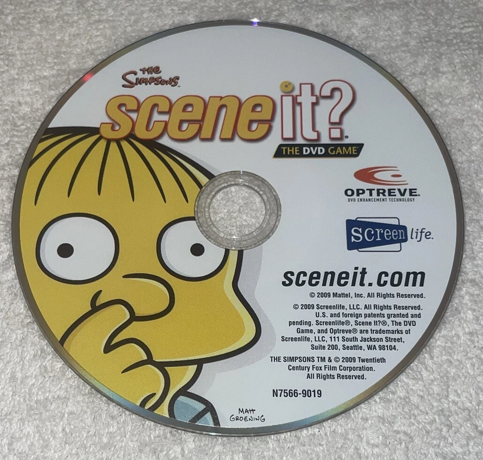 The Simpsons Scene It Game DVD Replacement Pieces Part Cardboard Sleeve - Image 3 of 4