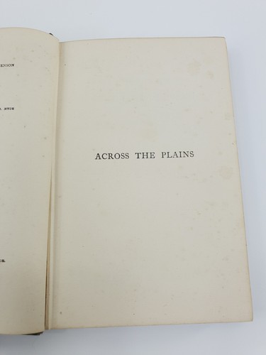 Über die Ebenen mit anderen Erinnerungen: Robert Louis Stevenson - 1915 HB Vintage - Bild 7 von 9