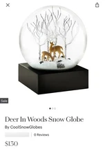 New! CoolSnow Globes, Deer in Woods Snow Globe, MSRP $130