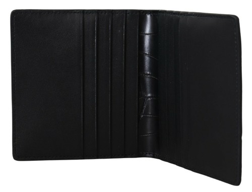 Dolce & Gabbana Cartera Exótico Cuero Negro Plegable Tarjetero Hombre - Imagen 5 de 11