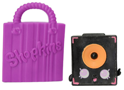 Shopkins Neon Nights Squeeky Speaker Figure Shopping Bag Lot