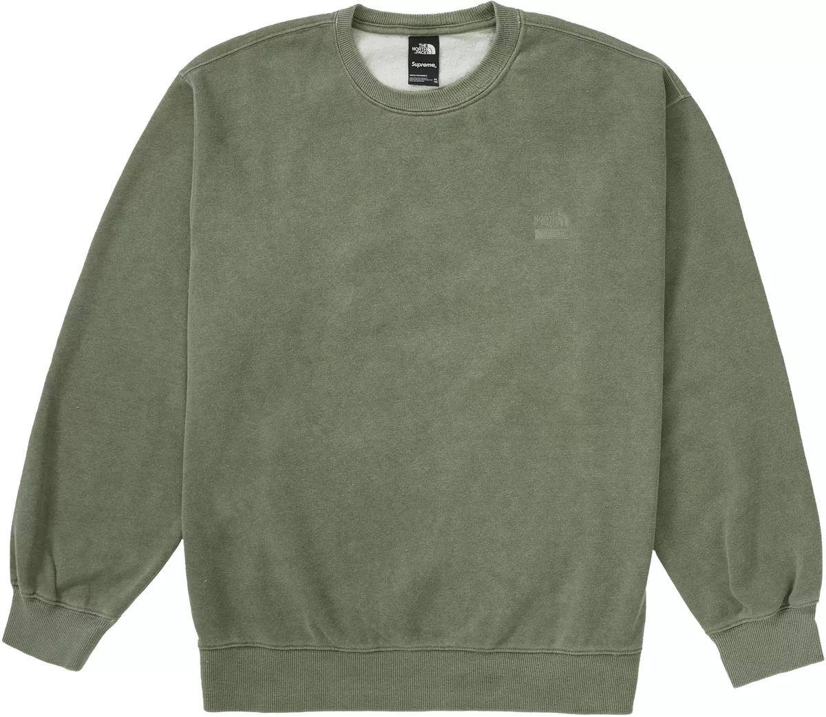 Supreme The North Face Pigment Printed Crewneck Olive | eBay