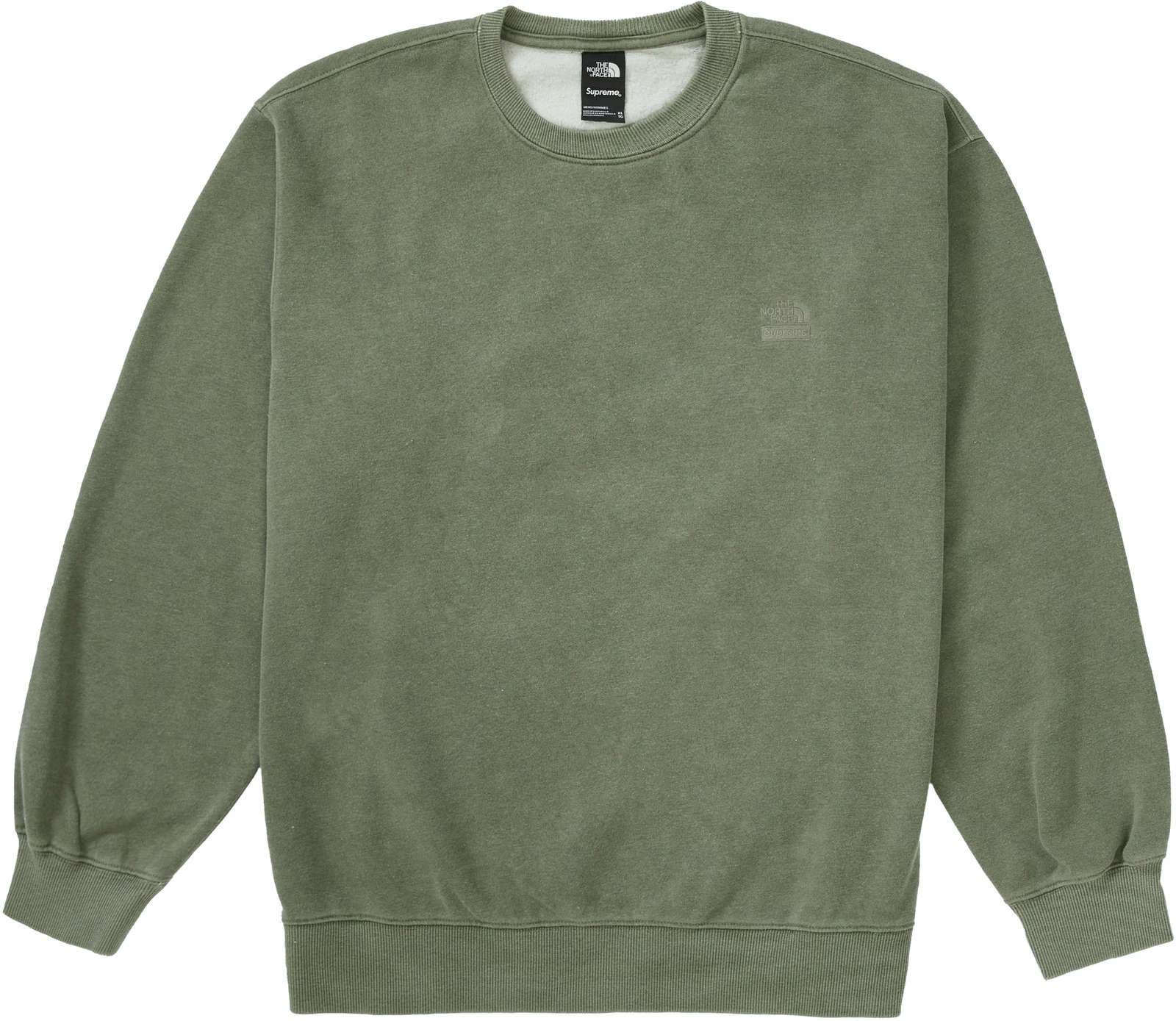 Supreme The North Face imprimé pigment col rond olive