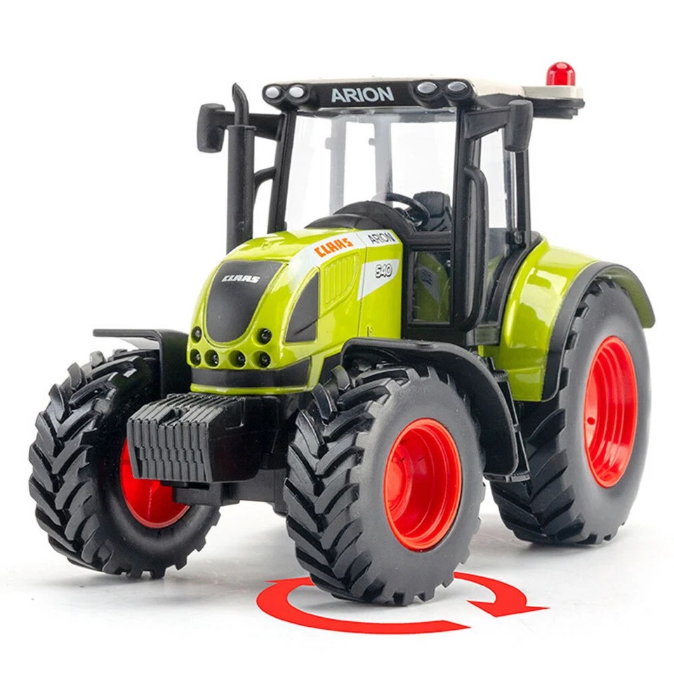 1:32 Farm Tractor Toy with Wood Trailer Transporter Diecast Farm Vehicle Toys - Image 2 of 4