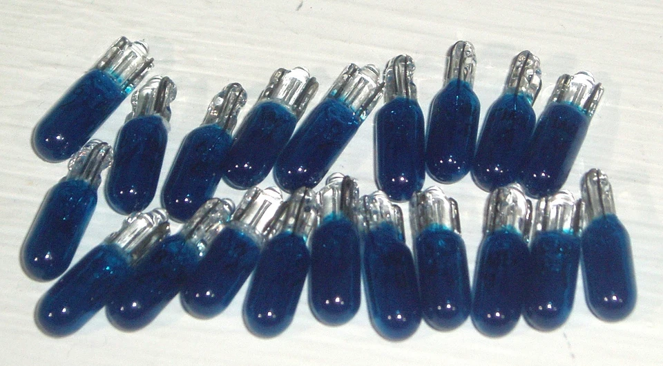 20 x SMALL 5mm BLUE FRUIT MACHINE BULBS