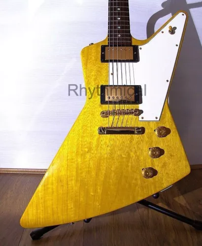 50th ANNIVERSARY 1958 EXPLORER Electric Guitar Gold Hardware Fast Ship SOL