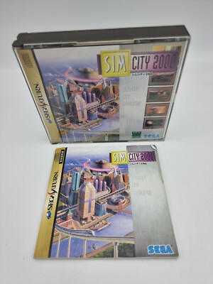 SIM City 2000 Japon Version Sega Saturn Used Tested