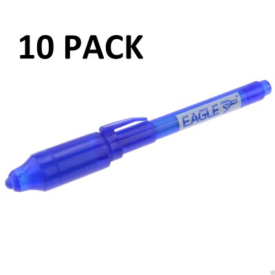 10 x UV Stifte für Magic & Secret Message tolle Party Tricks Fantasie & Spiele