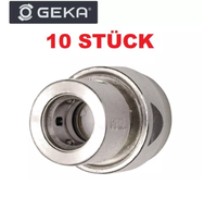 "10X Geka Plus-Stecksystem Messing Vernickelt SchlauchstüCk 19Mm 3/4\"Wasserstop"