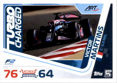Topps Turbo Attax 2024 Trading Card 245 - Victor Martins - F2 Turning Point