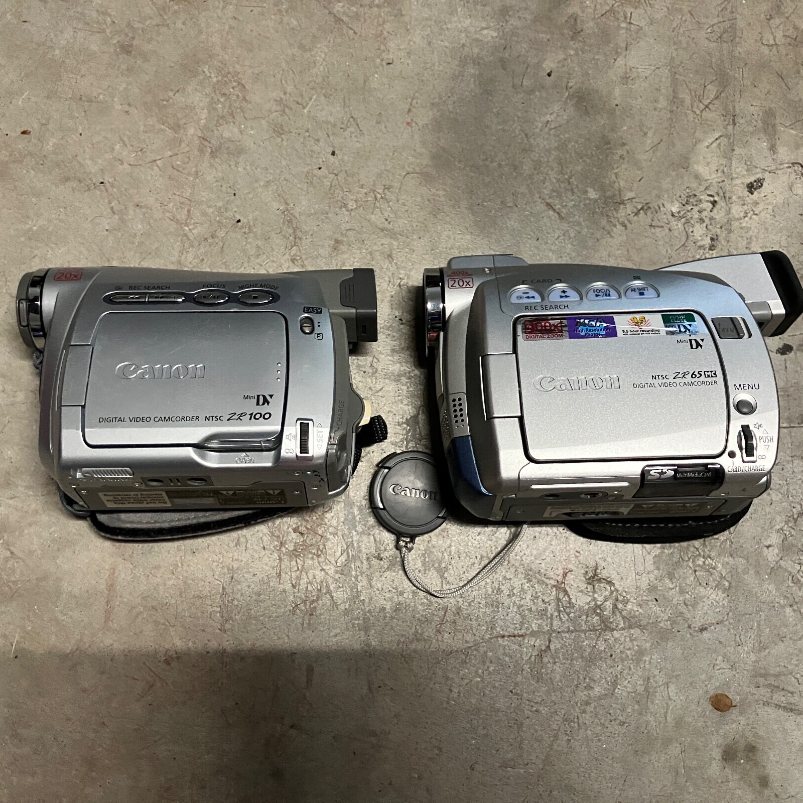 Lot of 2 Canon MiniDV Camcorders PARTS/REPAIR eBay