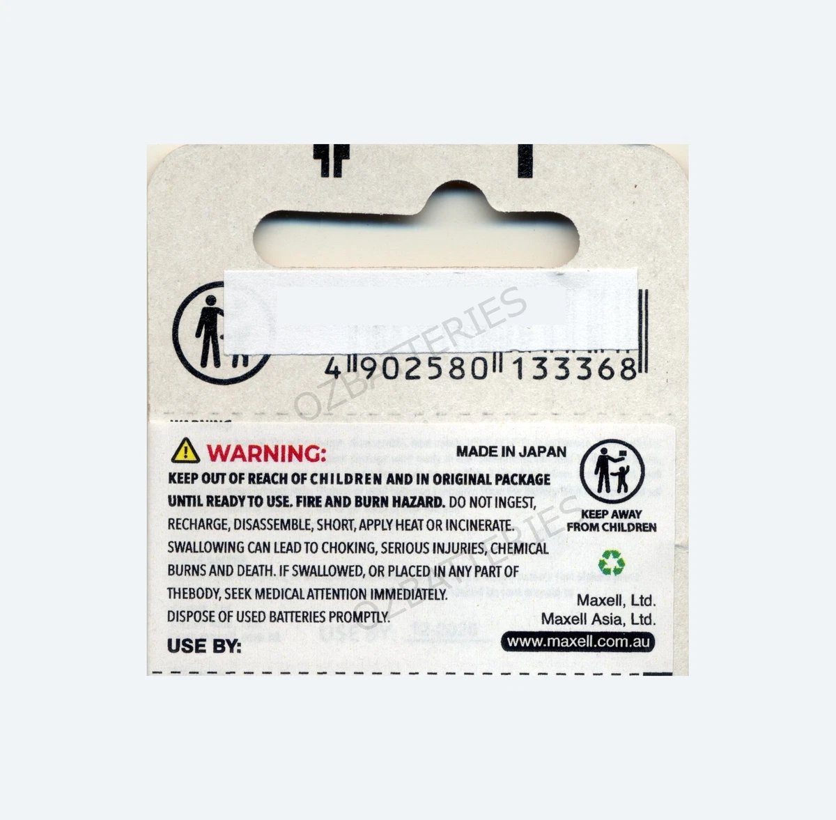 1pc SR1130SW, SR1130 (390) Maxell Silver Oxide Battery 1.55V EXPIRY: 06-2031