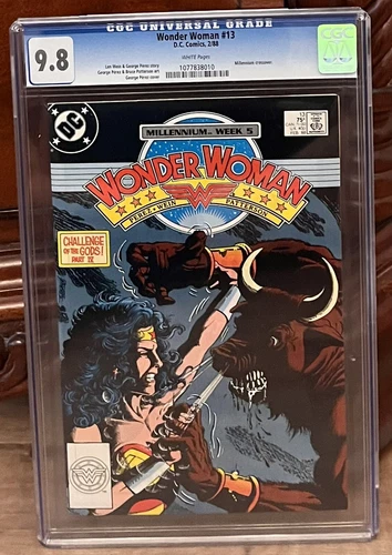 Wonder Woman 13 (1987) CGC 9.8 White Pages George Perez  Cover/ Art High Grade