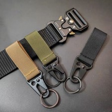 3Pcs Nylon Tactical Outdoor Molle Buckle Belt Hook Carabiner Key Chain Belt Clip