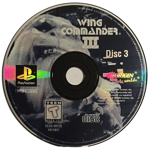 新品未使用 プレーステーション ウイングコマンダーⅲ USED PS1 PS