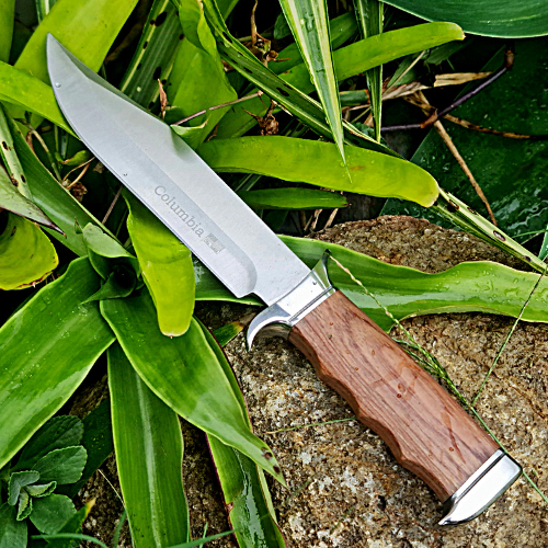 COLUMBIA Fixed Blade Knife Large Bowie Military Camping Hunting