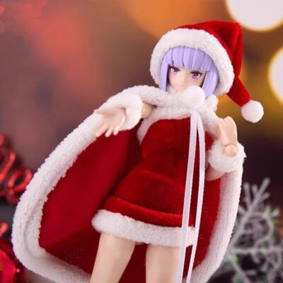 1/12 Maßstab Figma Weihnachtsmütze + Kleid + Umhang + Armband Modell für 6 Zoll Figur