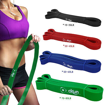 Strong Resistance Bands Loop Heavy Duty Exercise Sport Fitness Gym Yoga Latex UK