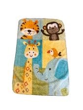 Garanimals Tiger Monkey Giraffe Elephant Bird Plush Baby Security Lovey Blanket