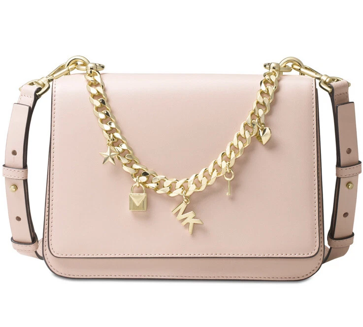 Michael Michael Kors Large Mott Chain Swag Leather Shoulder Bag - Pink