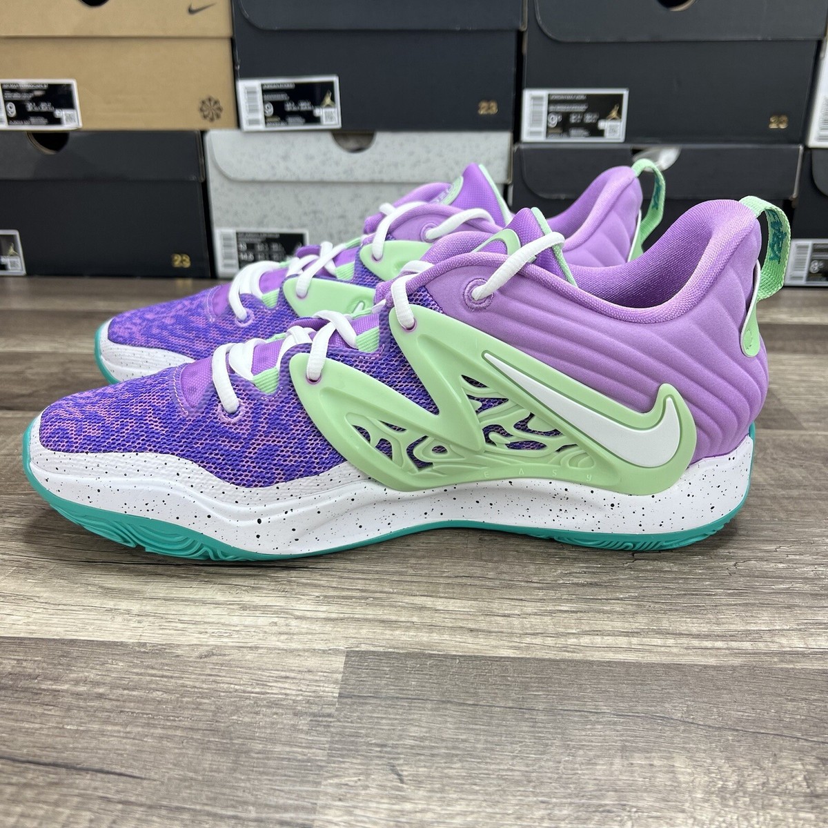 Nike KD 15 EYBL Nationals Sz 12.5 Sample Rush Fuchsia White 