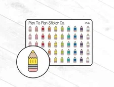 2546~~Pencils Planner Stickers.
