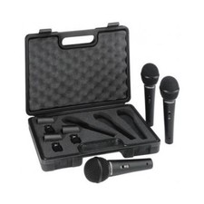 BEHRINGER XM1800S KIT 3 MICROFONI DINAMICI CARDIODI + 3 CLAMPS + CUSTODIA SET PE
