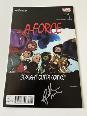 Marvel A-Force #1 Adam Hughes Hip hop Homage Variant Signed G Willow Wilson