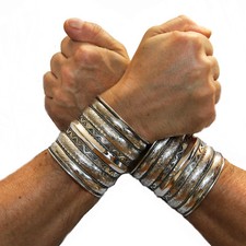Armreif Set 2 STK Armspangen Silber Kelten Larp Druiden Wikinger 8cm  2.Wahl