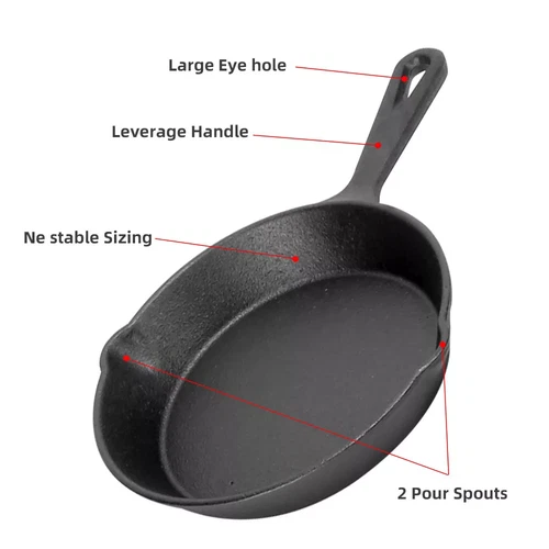 Non Stick Frying Pan 3-Piece Set Cast Iron Steak Skillet Cookware Cook Frypan AU - Picture 3 of 10