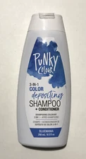 Punky Colour 3-in-1 Color Depositing Shampoo+Conditioner 8.5 oz  Bluemania  NEW