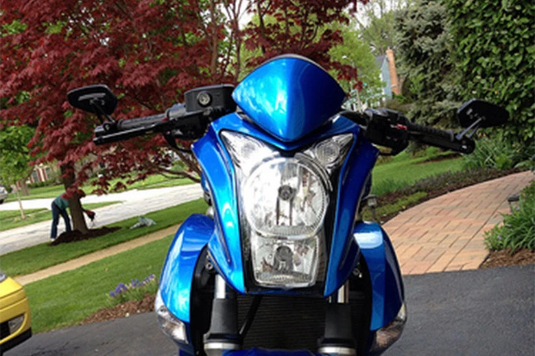 Espejos retrovisores de extremo de barra personalizados negros para motocicleta Kawasaki Z1000 2003-2016 7/8" EE. UU. Foto 3 de 4