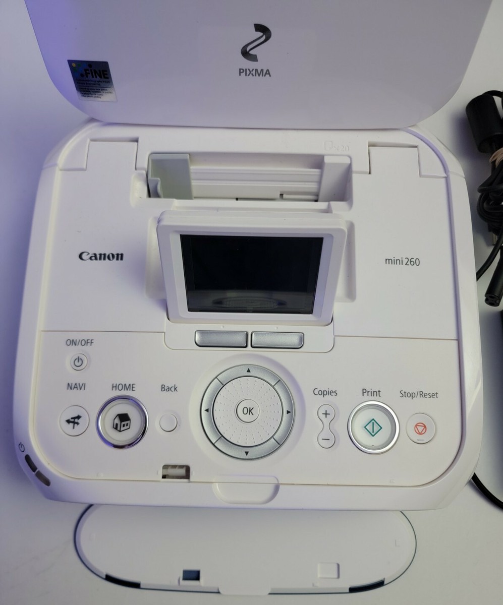 Canon Pixma Mini 260 Photo Printer With AC Adapter. | eBay