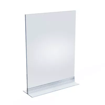 Azar Displays Double Sided Sign Holder 9" x 12" with T Strip, 10-Pack