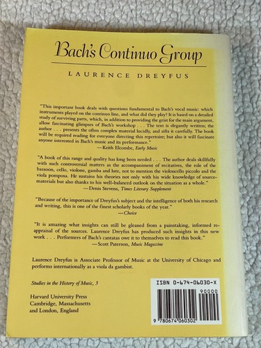 Bach’s Continuo Group: Players and Practices in His Vocal Works Paperback Book - Picture 3 of 6